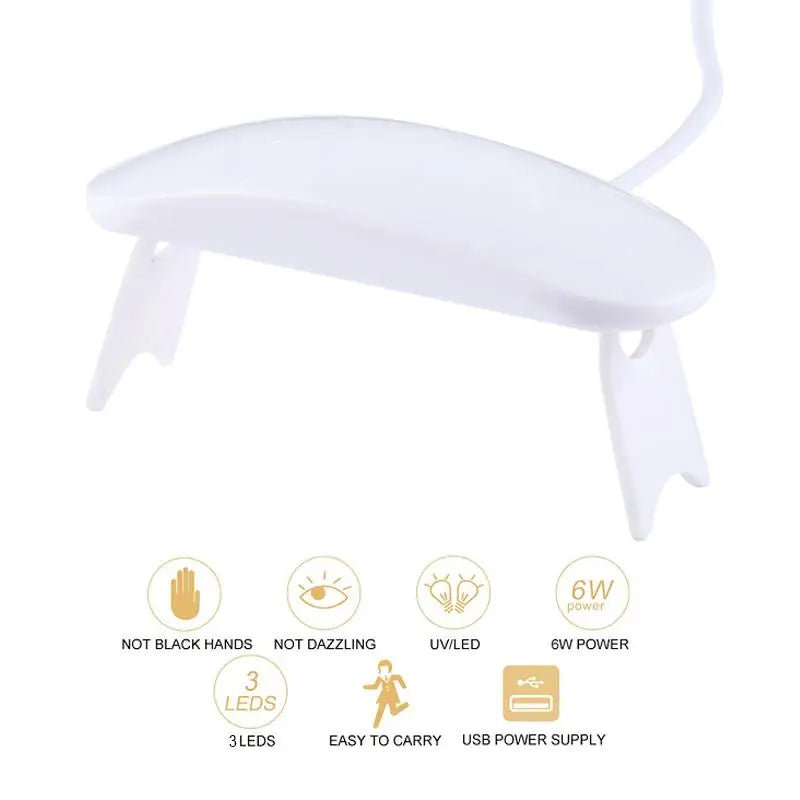 Lámpara UV/LED Portátil Recargable para Uñas