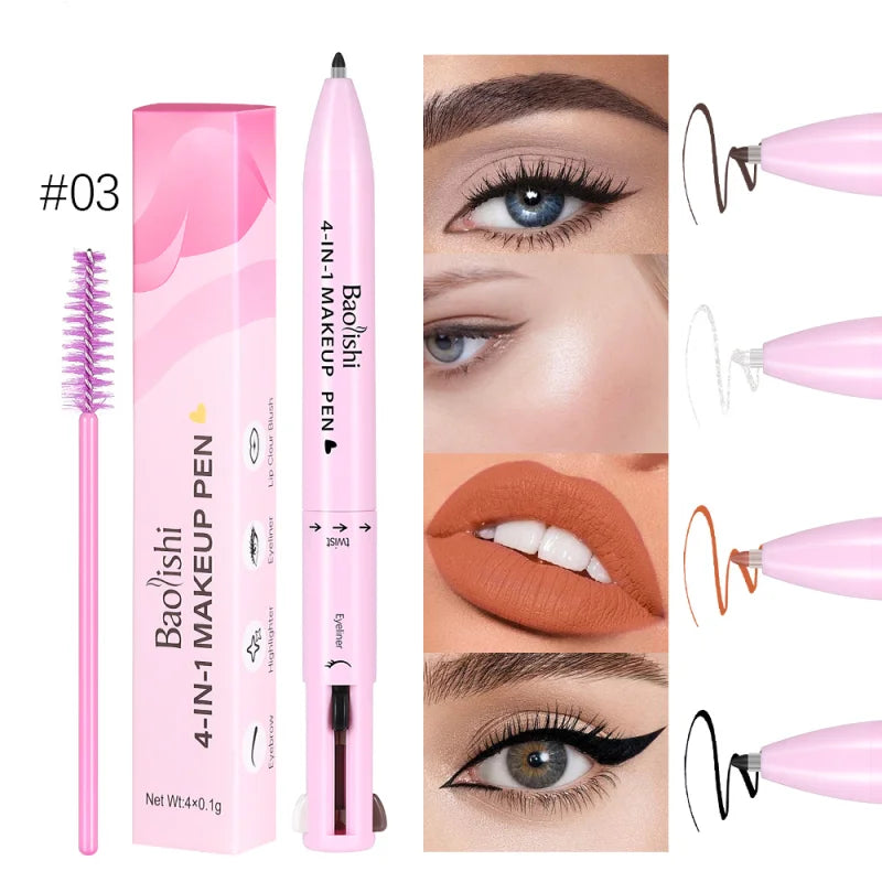 Lápiz Multiusos 4 en 1 – Ojos, Labios y Cejas