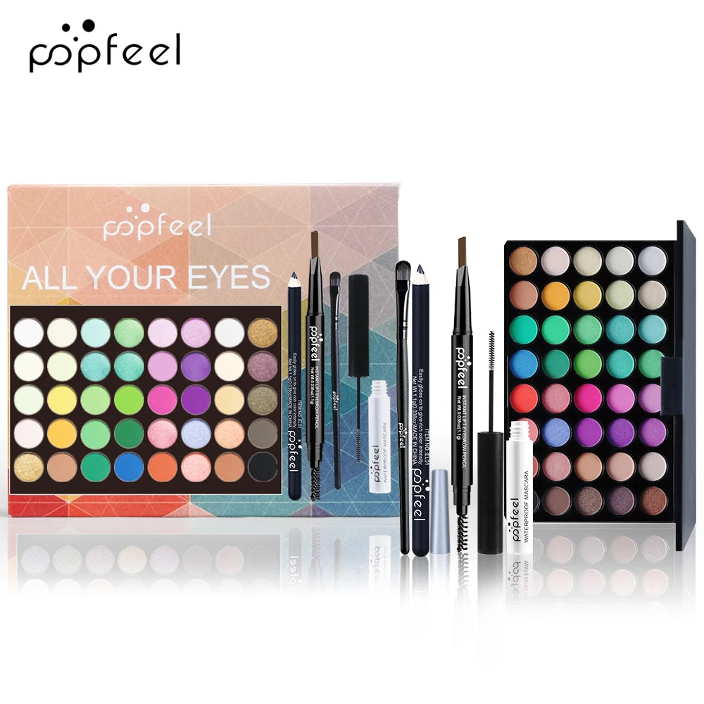 Kit de Ojos POPFEEL – Sombras, Delineador y Más