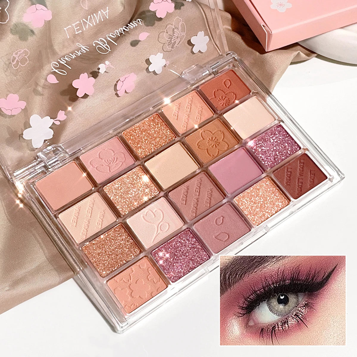 Paleta de Sombras 20 Colores Tonos Café