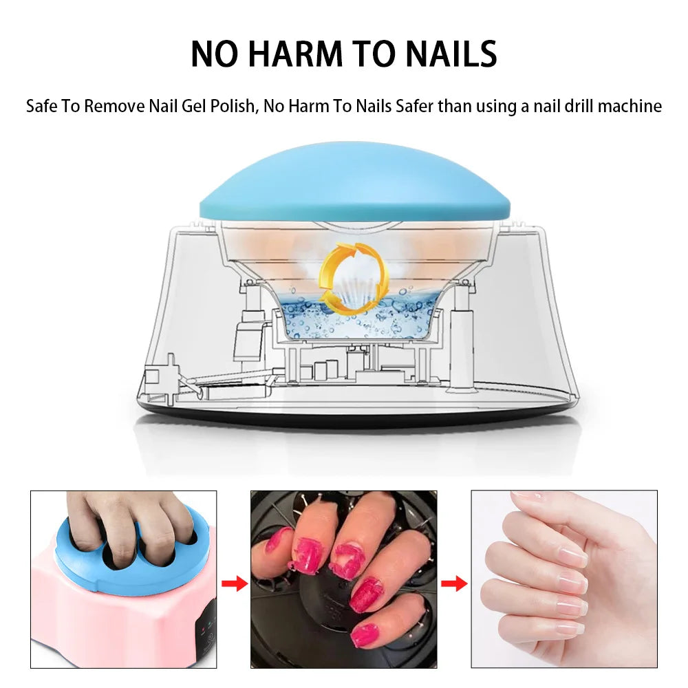 Removedor de Gel a Vapor Eléctrico para Uñas