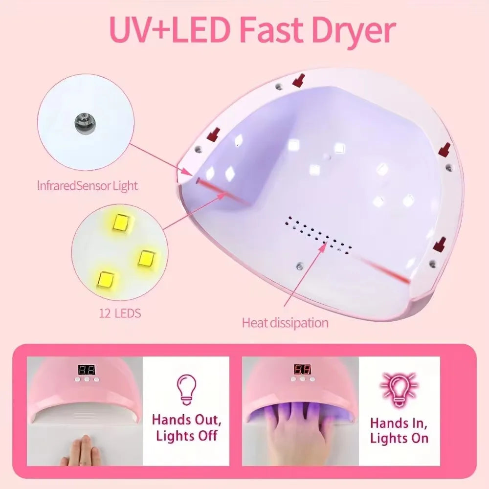 Kit Profesional Torno + Lámpara UV/LED LINMANDA