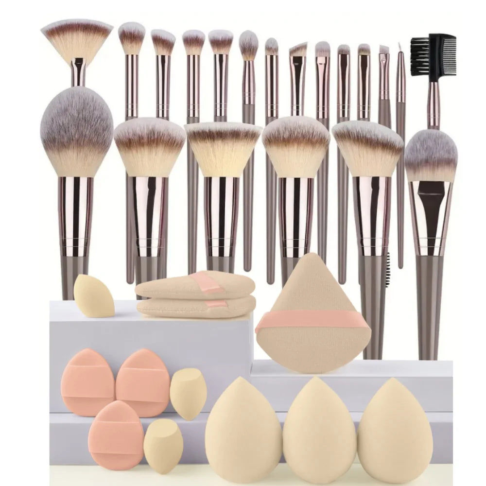 Set de Brochas Profesionales de Maquillaje