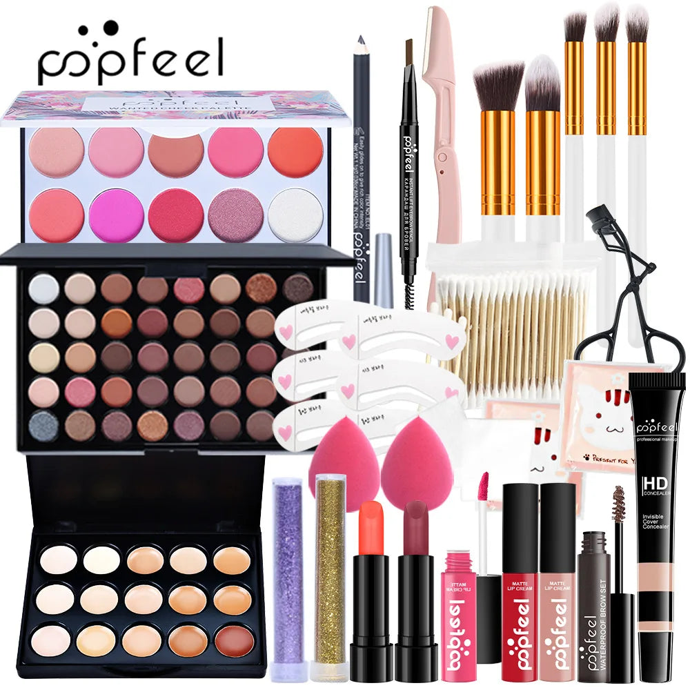 Kit Completo de Maquillaje POPFEEL All-in-One