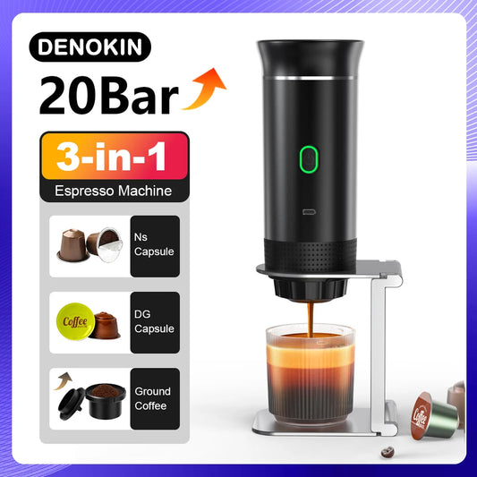 Cafetera Portátil 3 en 1 para Viaje