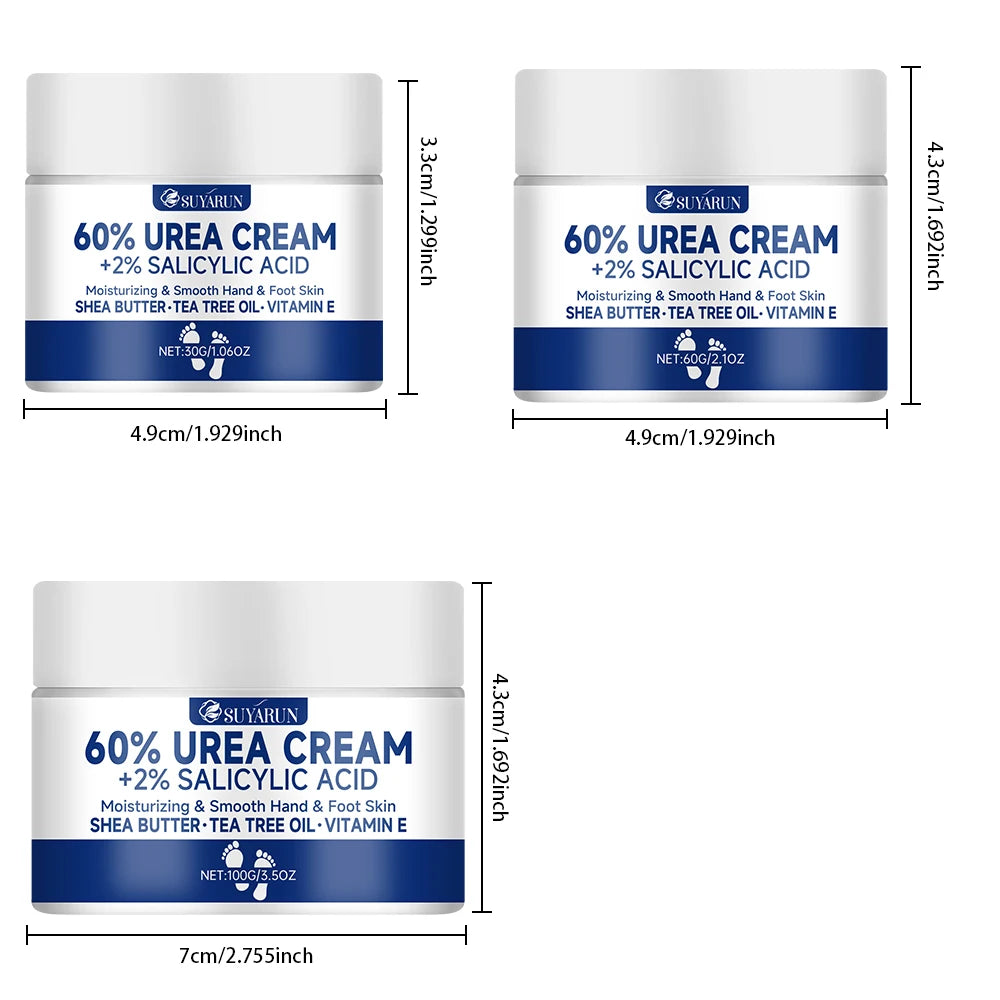 Crema de Urea 60% para Talones Agrietados