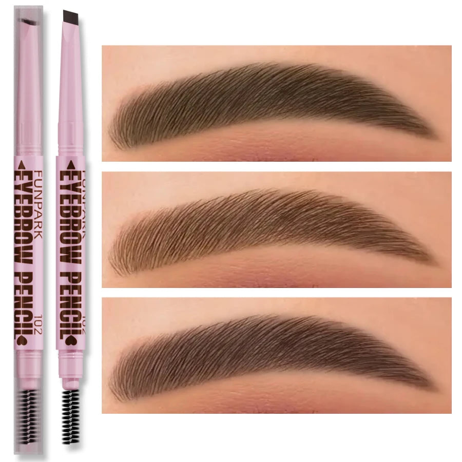 Lápiz de Cejas 2 en 1 Waterproof 5 Colores