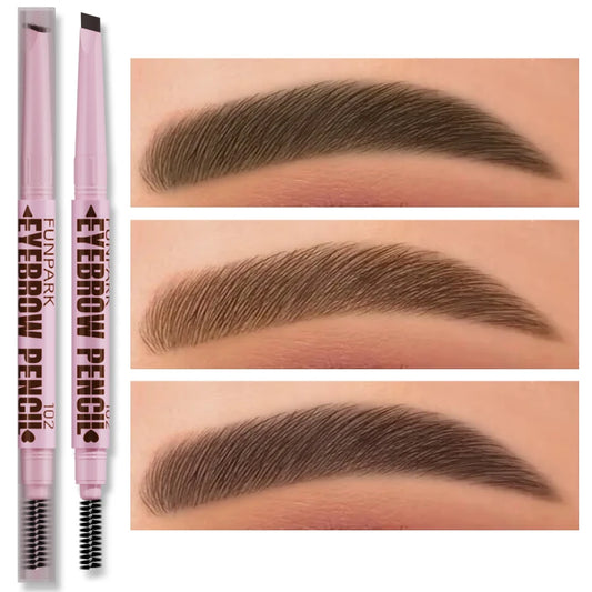Lápiz de Cejas 2 en 1 Waterproof 5 Colores