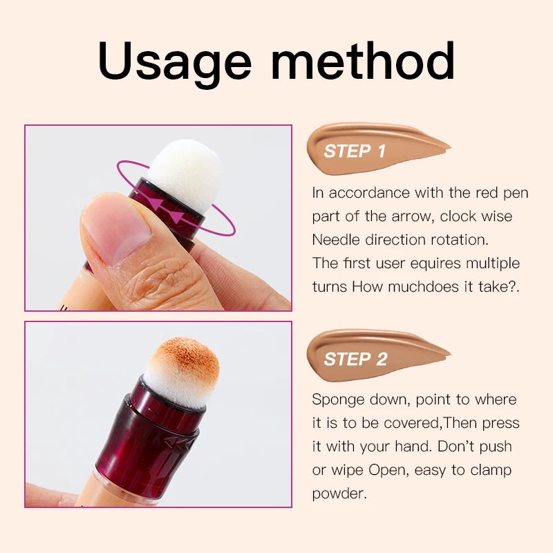 Corrector Líquido Hidratante con Esponja