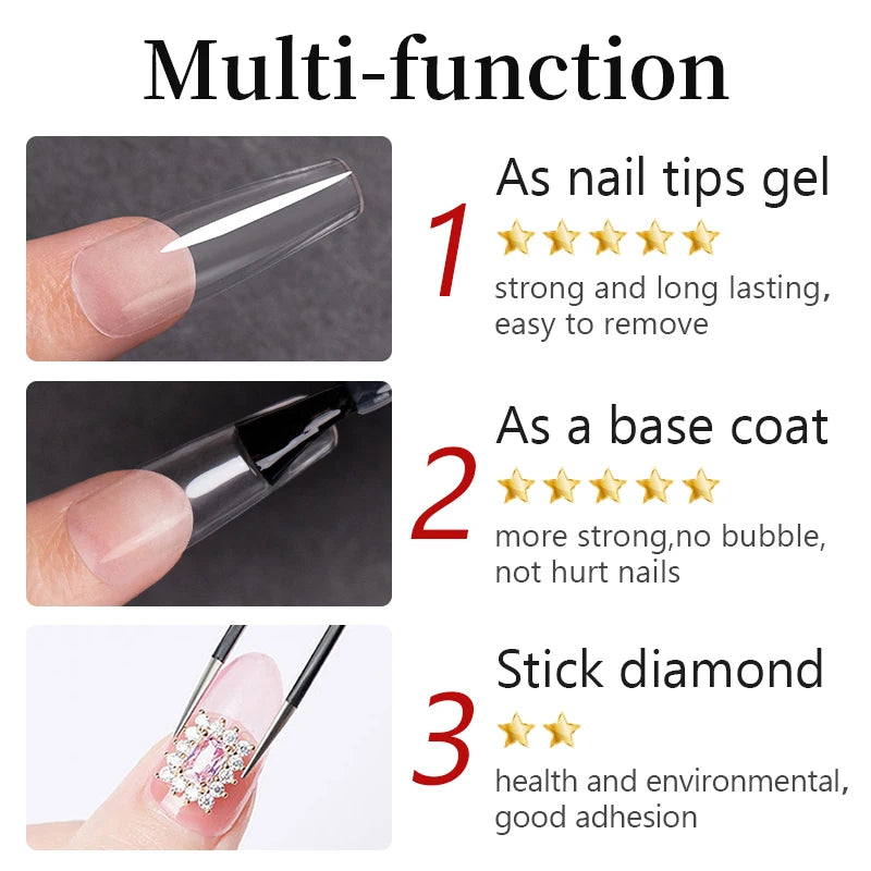 Pegamento Gel para Extensiones de Uñas 15ml