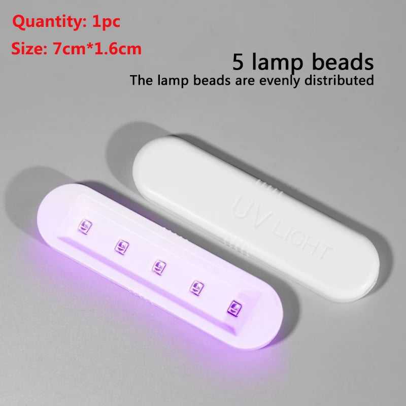 Lámpara UV/LED Portátil Recargable para Uñas