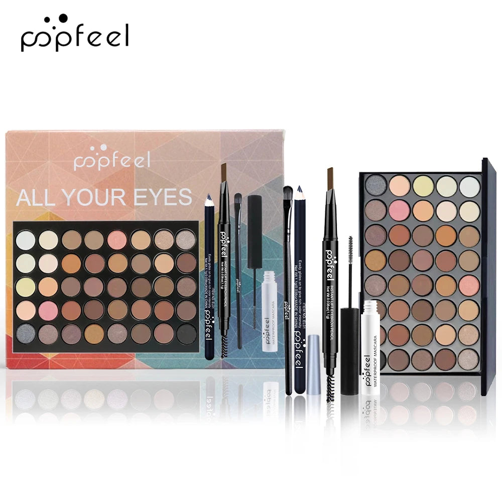 Kit de Ojos POPFEEL – Sombras, Delineador y Más