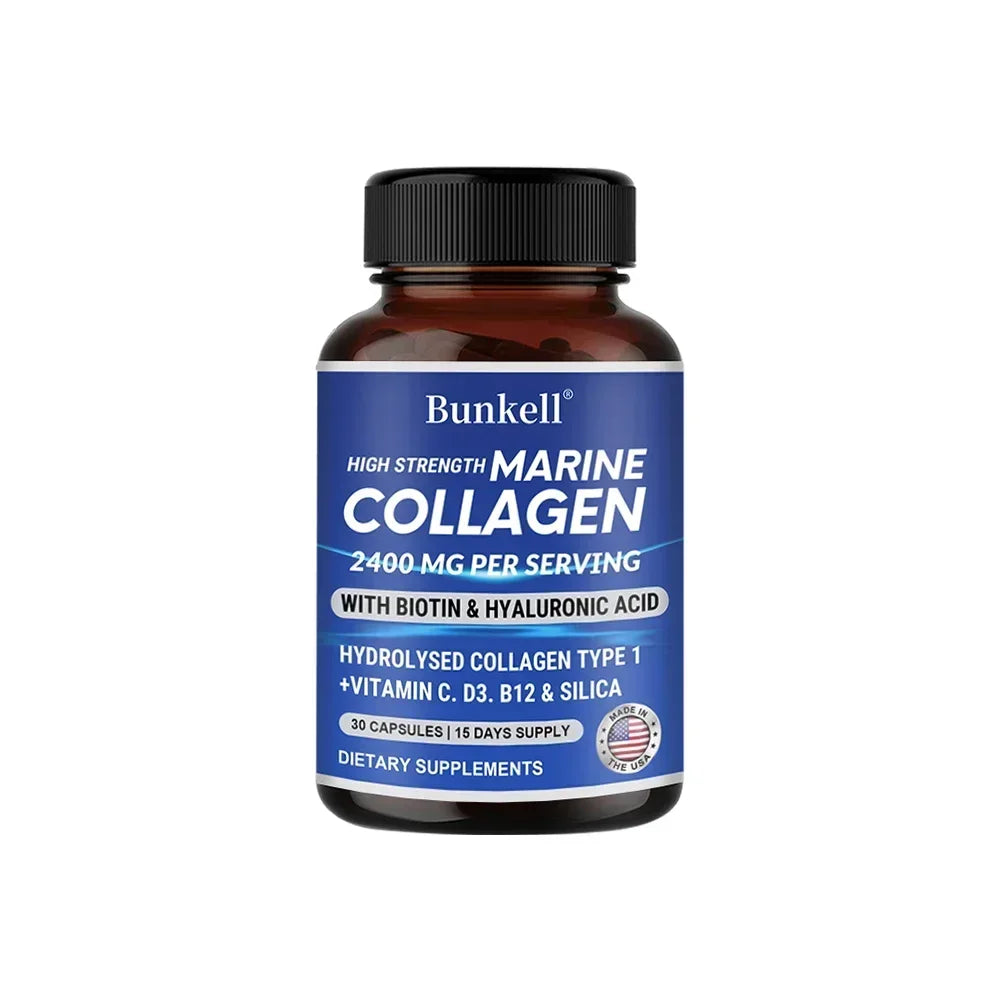 Colágeno Marino 2400mg con Ácido Hialurónico y Biotina