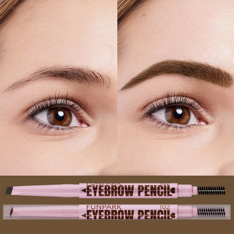 Lápiz de Cejas 2 en 1 Waterproof 5 Colores