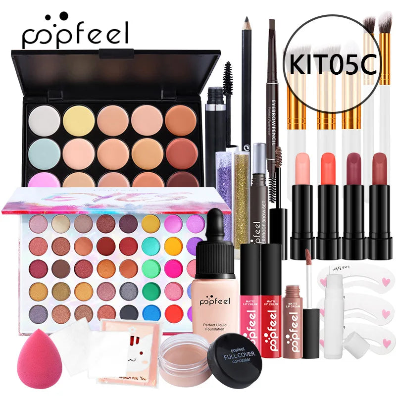 Kit Completo de Maquillaje POPFEEL All-in-One