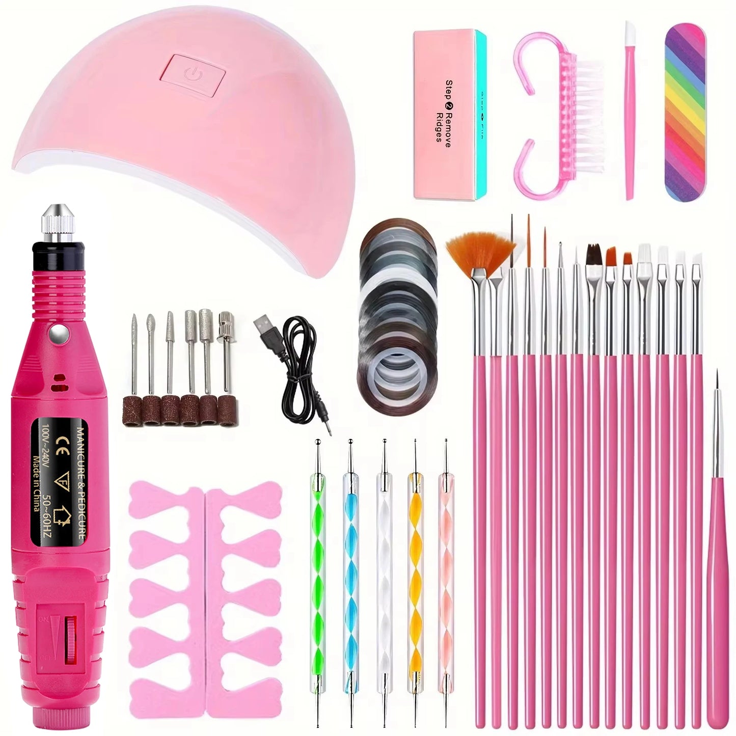 Kit Profesional Torno + Lámpara UV/LED LINMANDA