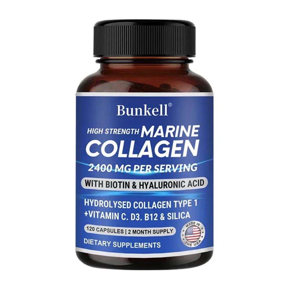 Colágeno Marino 2400mg con Ácido Hialurónico y Biotina