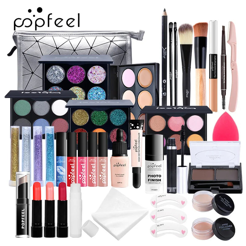 Kit Completo de Maquillaje POPFEEL All-in-One