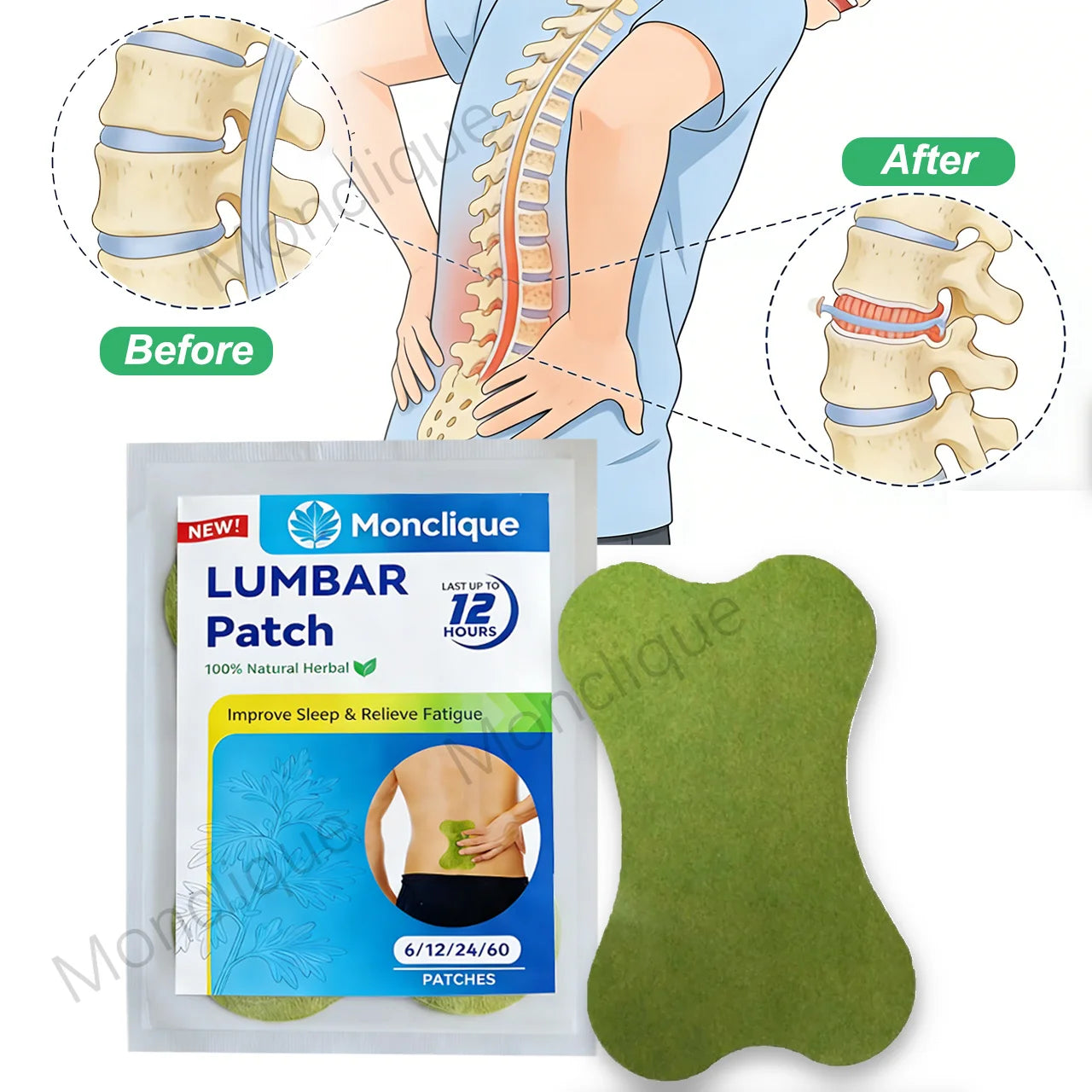 Parche de Masaje Lumbar y Cervical