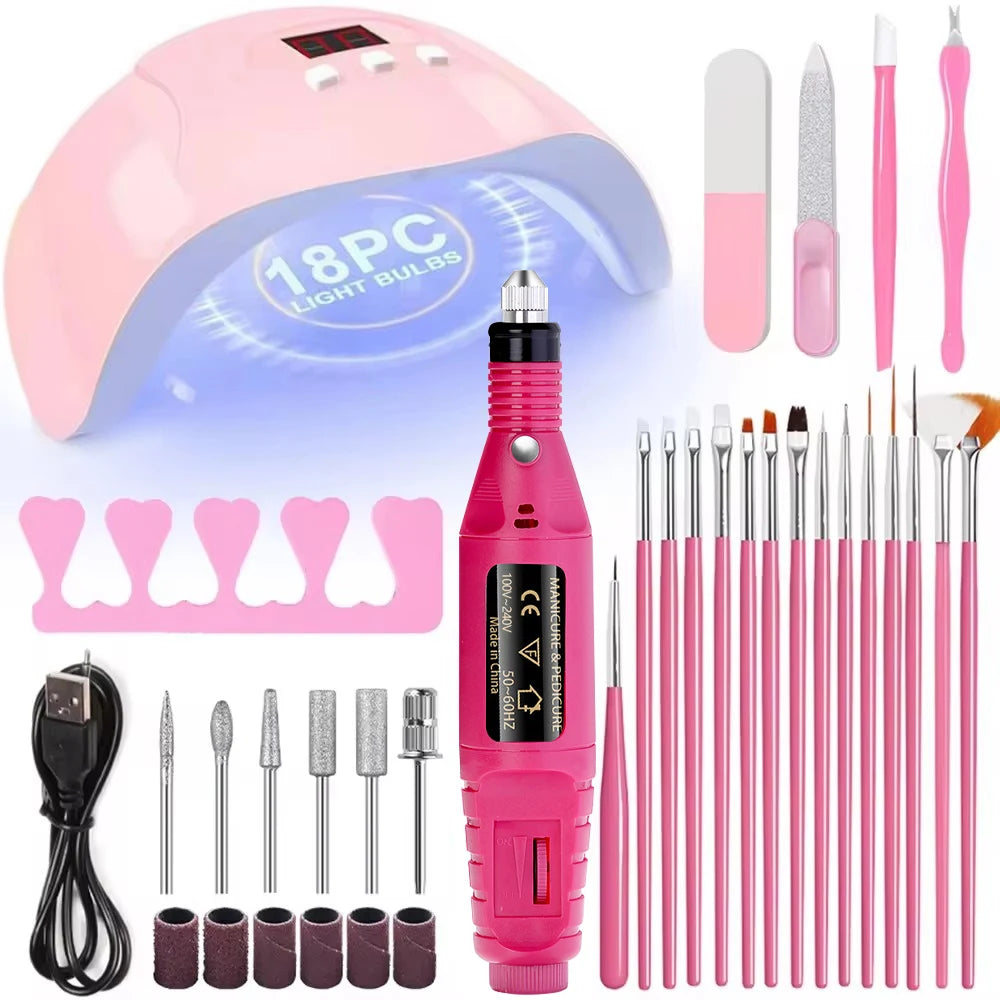 Kit Profesional Torno + Lámpara UV/LED LINMANDA