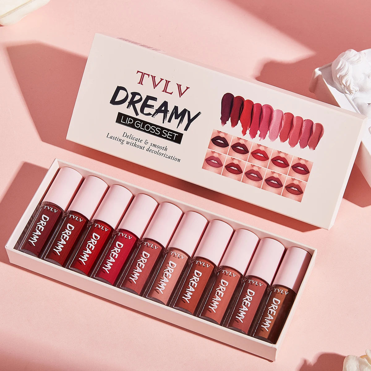 Set de 10 Labiales Velvet Waterproof