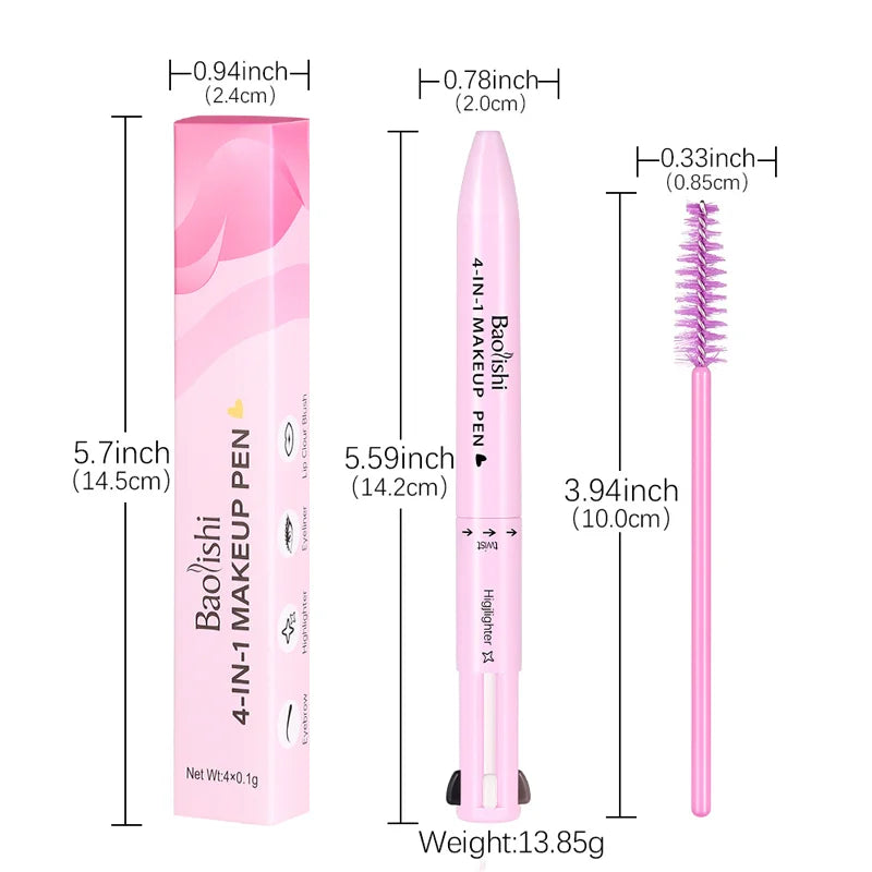Lápiz Multiusos 4 en 1 – Ojos, Labios y Cejas