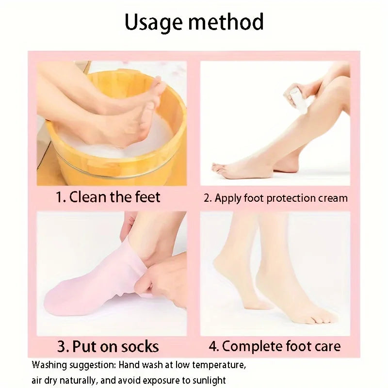 Calcetines de Silicona Hidratantes para Pies