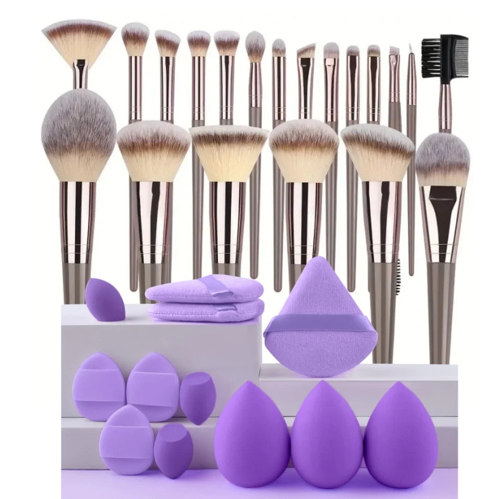 Set de Brochas Profesionales de Maquillaje