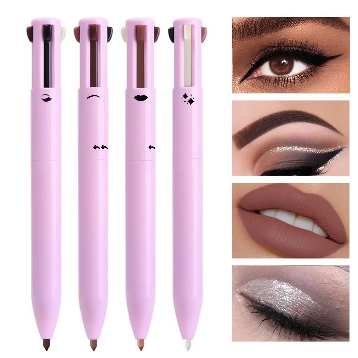 Lápiz Multiusos 4 en 1 – Ojos, Labios y Cejas
