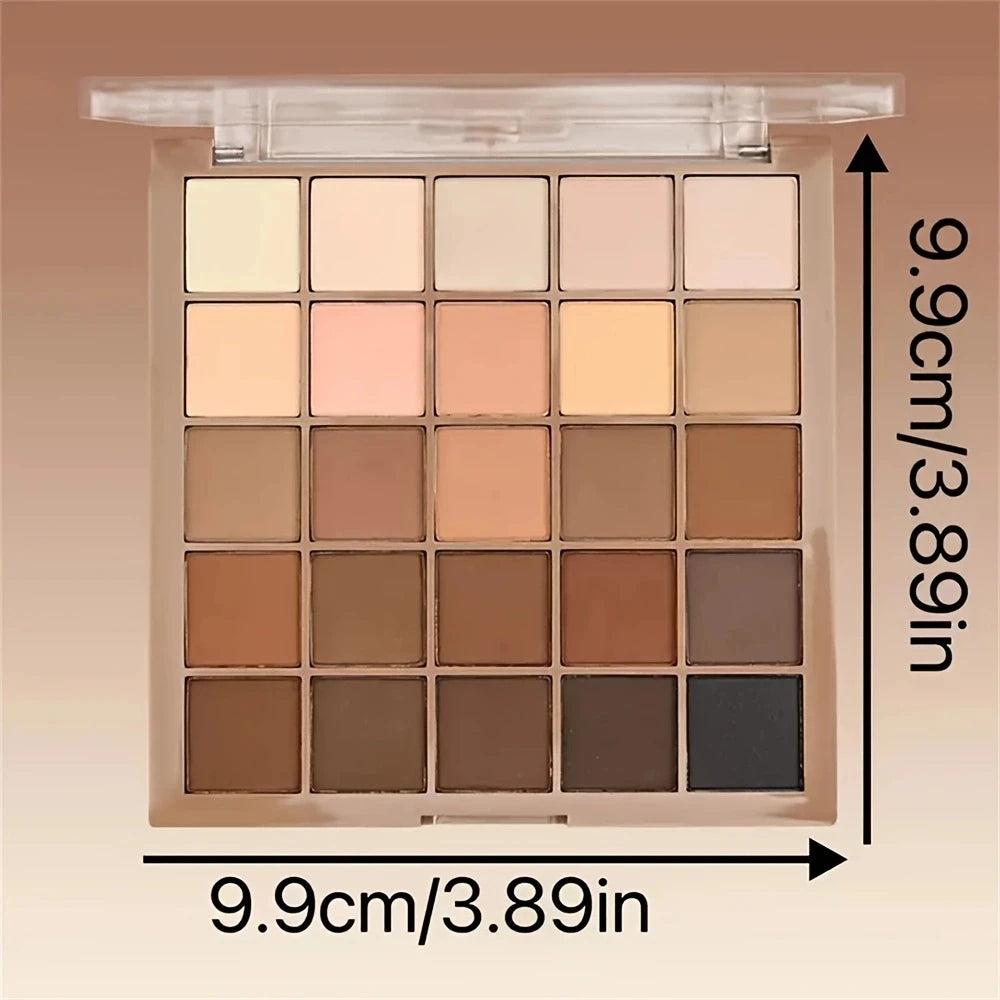 Paleta de Sombras 25 Colores Tonos Tierra