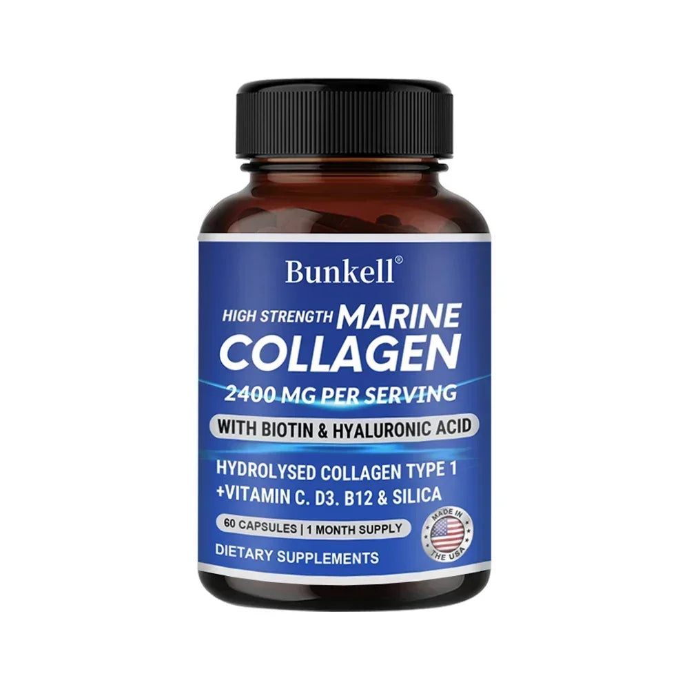 Colágeno Marino 2400mg con Ácido Hialurónico y Biotina