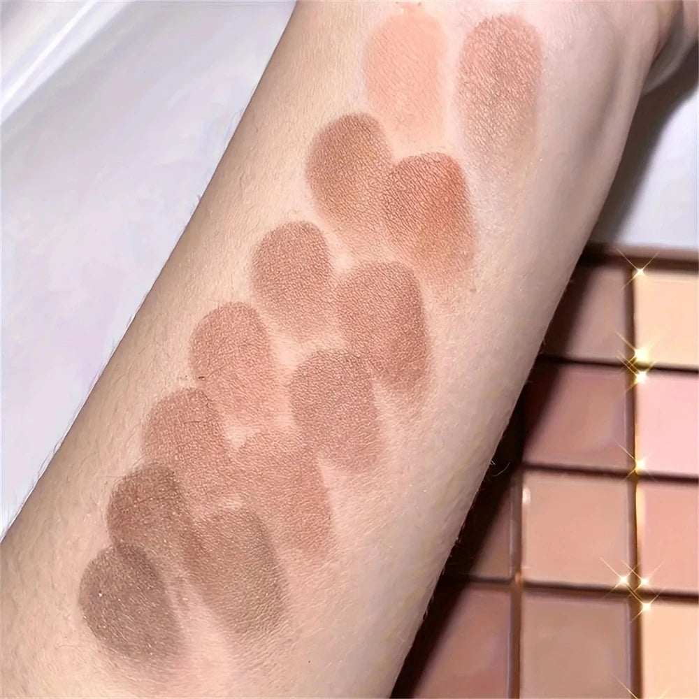 Paleta de Sombras 25 Colores Tonos Tierra