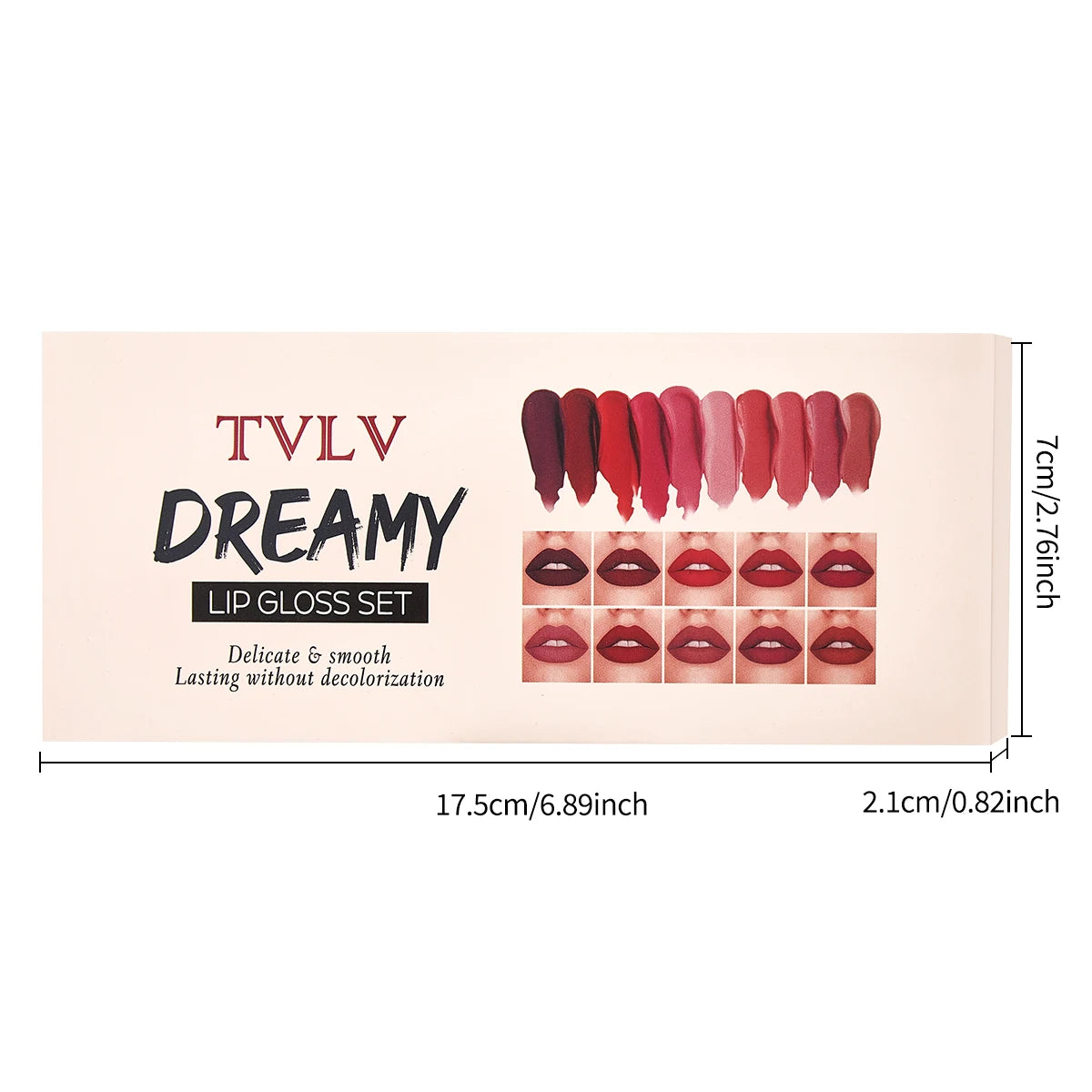 Set de 10 Labiales Velvet Waterproof