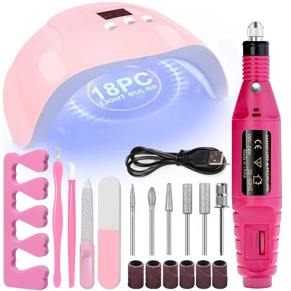 Kit Profesional Torno + Lámpara UV/LED LINMANDA