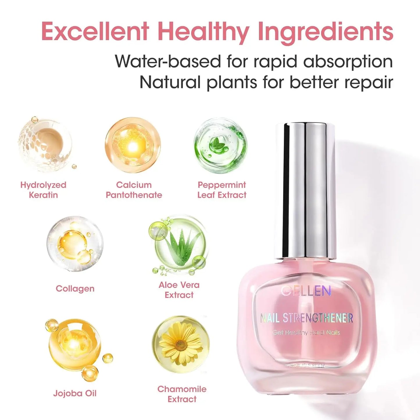 Sérum Reparador de Uñas 8 en 1 con Keratina