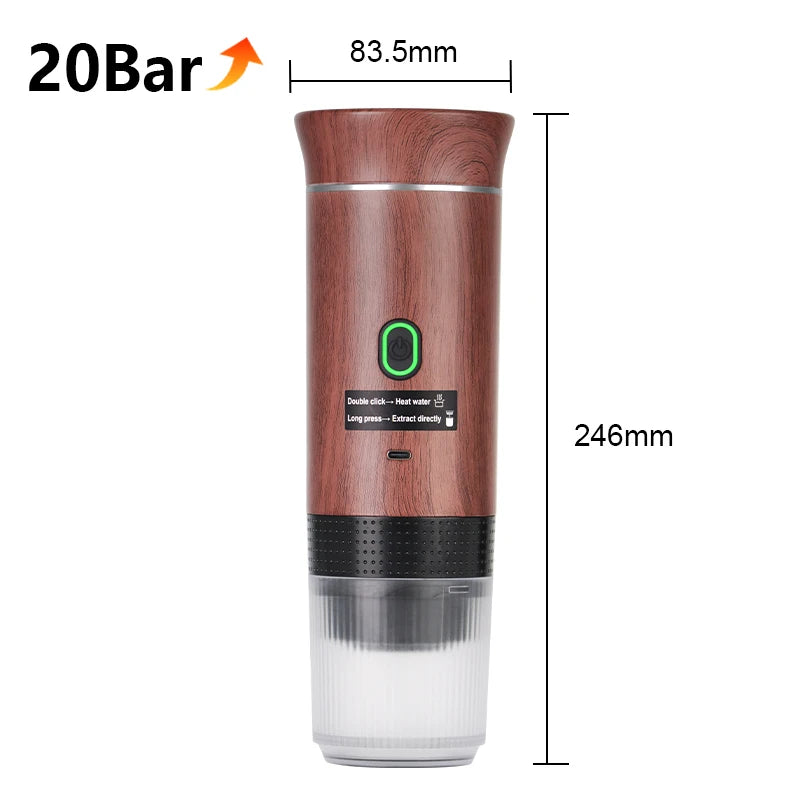 Cafetera Portátil 3 en 1 para Viaje