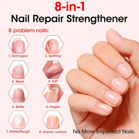 Sérum Reparador de Uñas 8 en 1 con Keratina