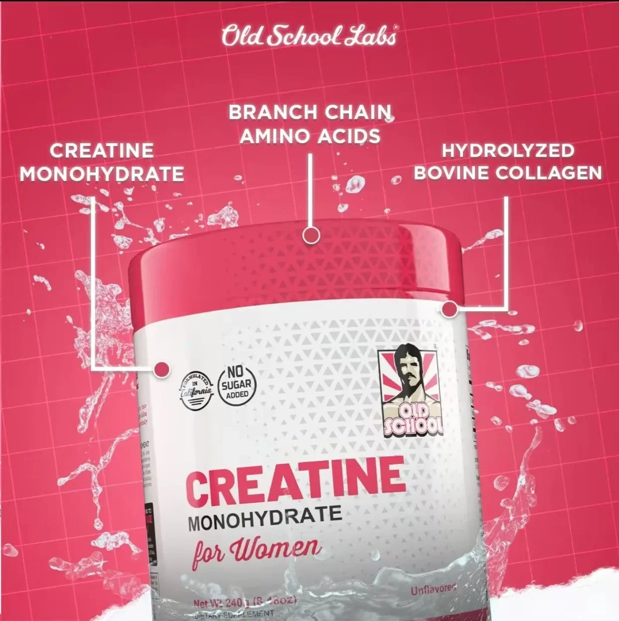 Creatina Monohidrato para Mujeres 240g