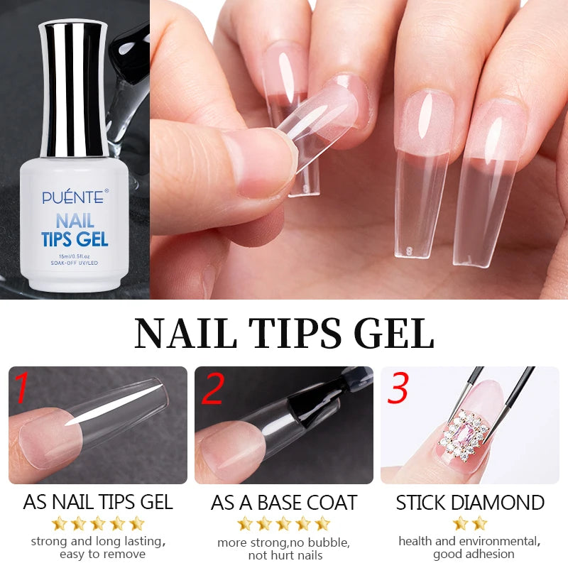 Pegamento Gel para Extensiones de Uñas 15ml