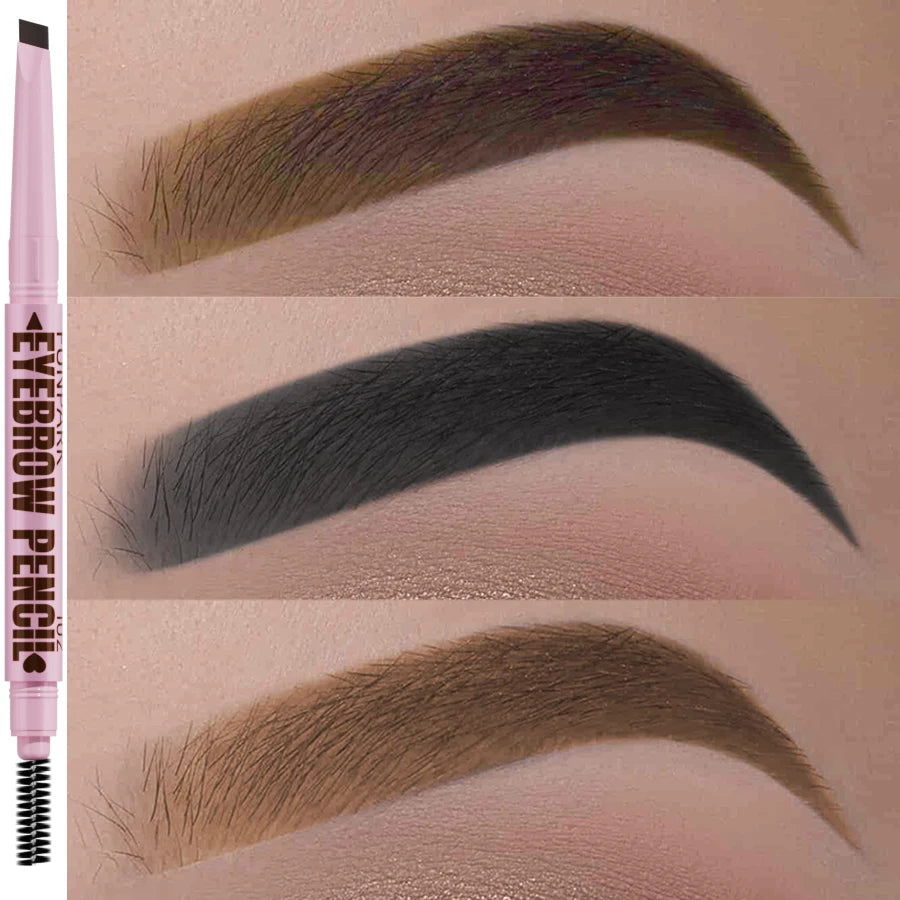 Lápiz de Cejas 2 en 1 Waterproof 5 Colores
