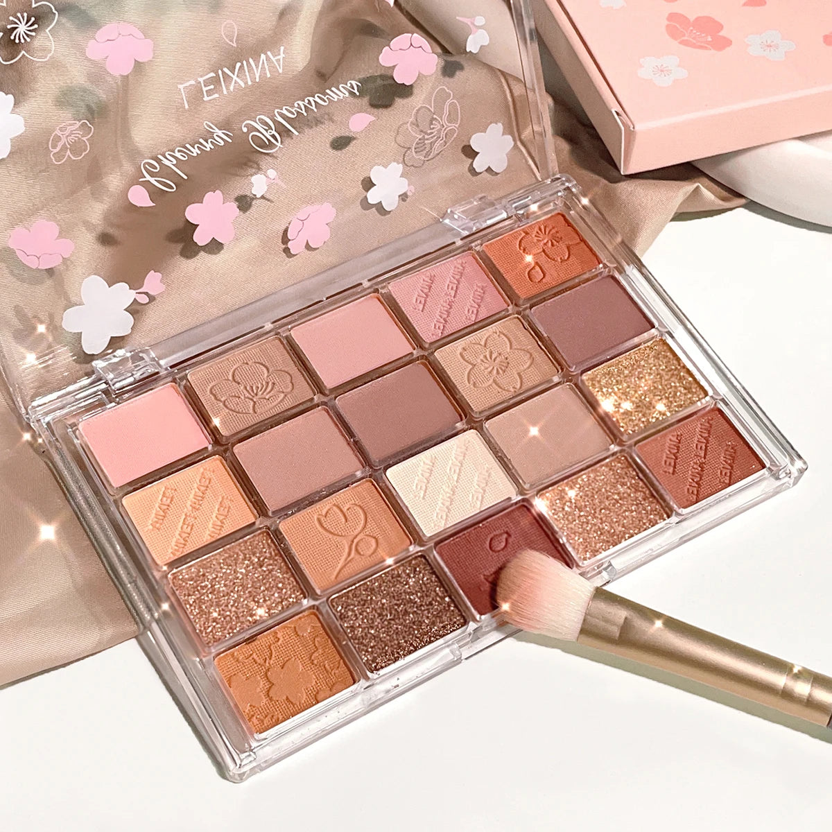 Paleta de Sombras 20 Colores Tonos Café