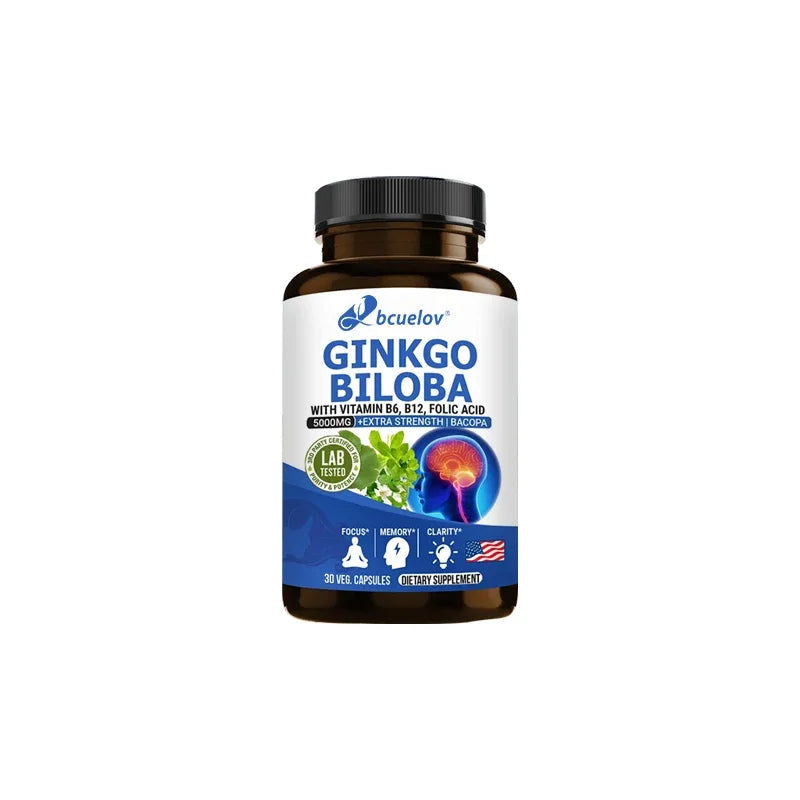 Ginkgo Biloba 5000mg con Vitaminas B6 y B12