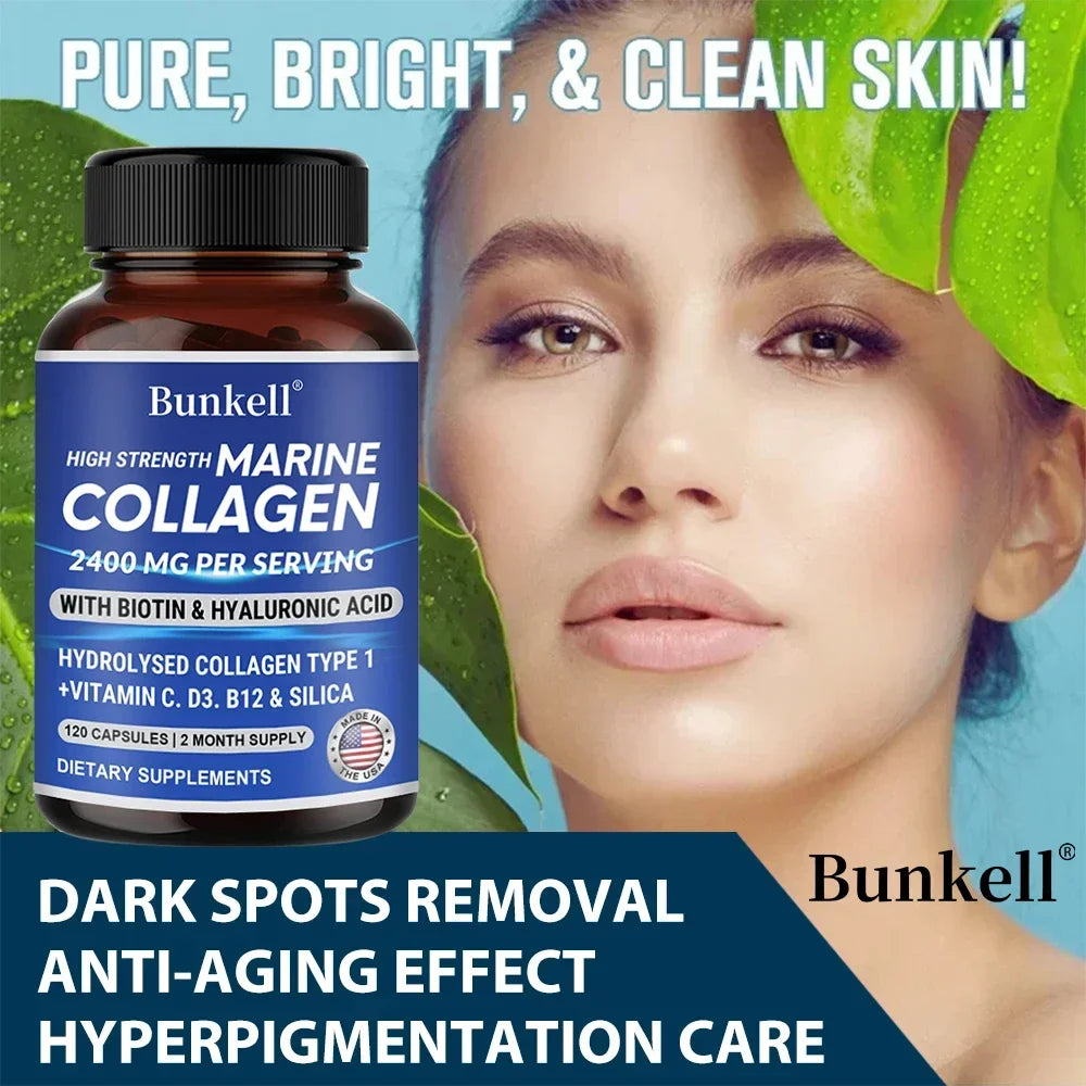 Colágeno Marino 2400mg con Ácido Hialurónico y Biotina