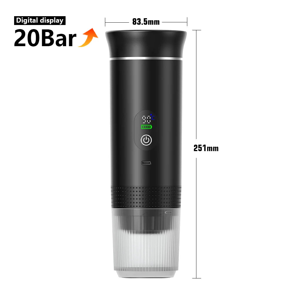 Cafetera Portátil 3 en 1 para Viaje